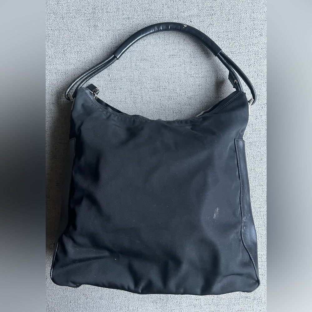 Gucci vintage nylons and leather black shoulder bag - Picture 3 of 16